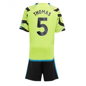 Arsenal Thomas Partey #5 kläder Barn 2023-24 Bortatröja Kortärmad (+ korta byxor)